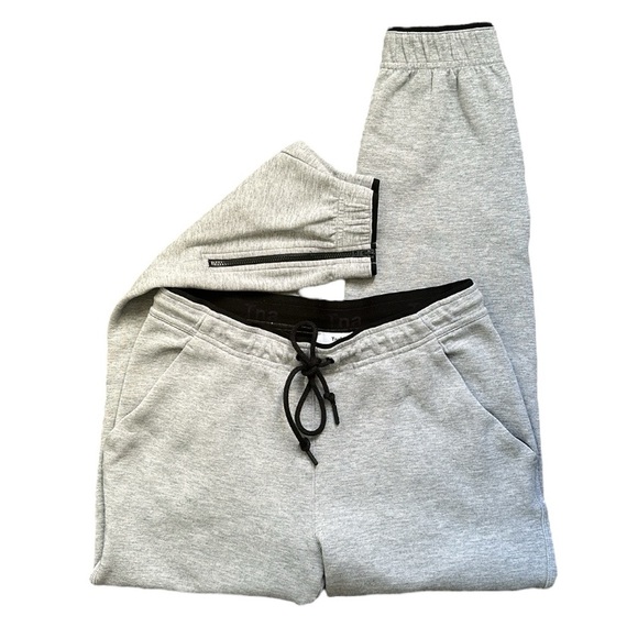 TNA Pants - Aritzia TNA ankle zip grey joggers small
